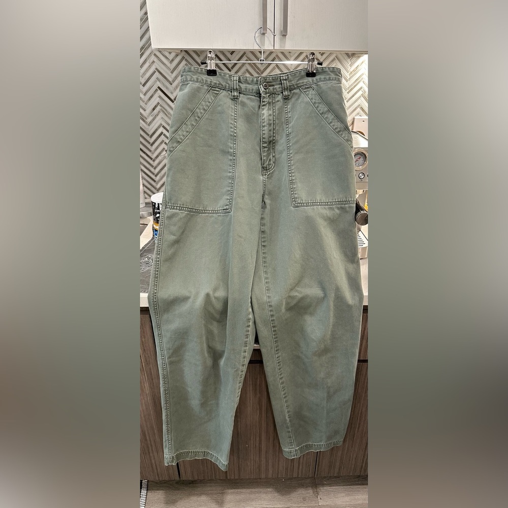 90s, Early 2000s Tommy Hilfiger Olive Green Army Pant